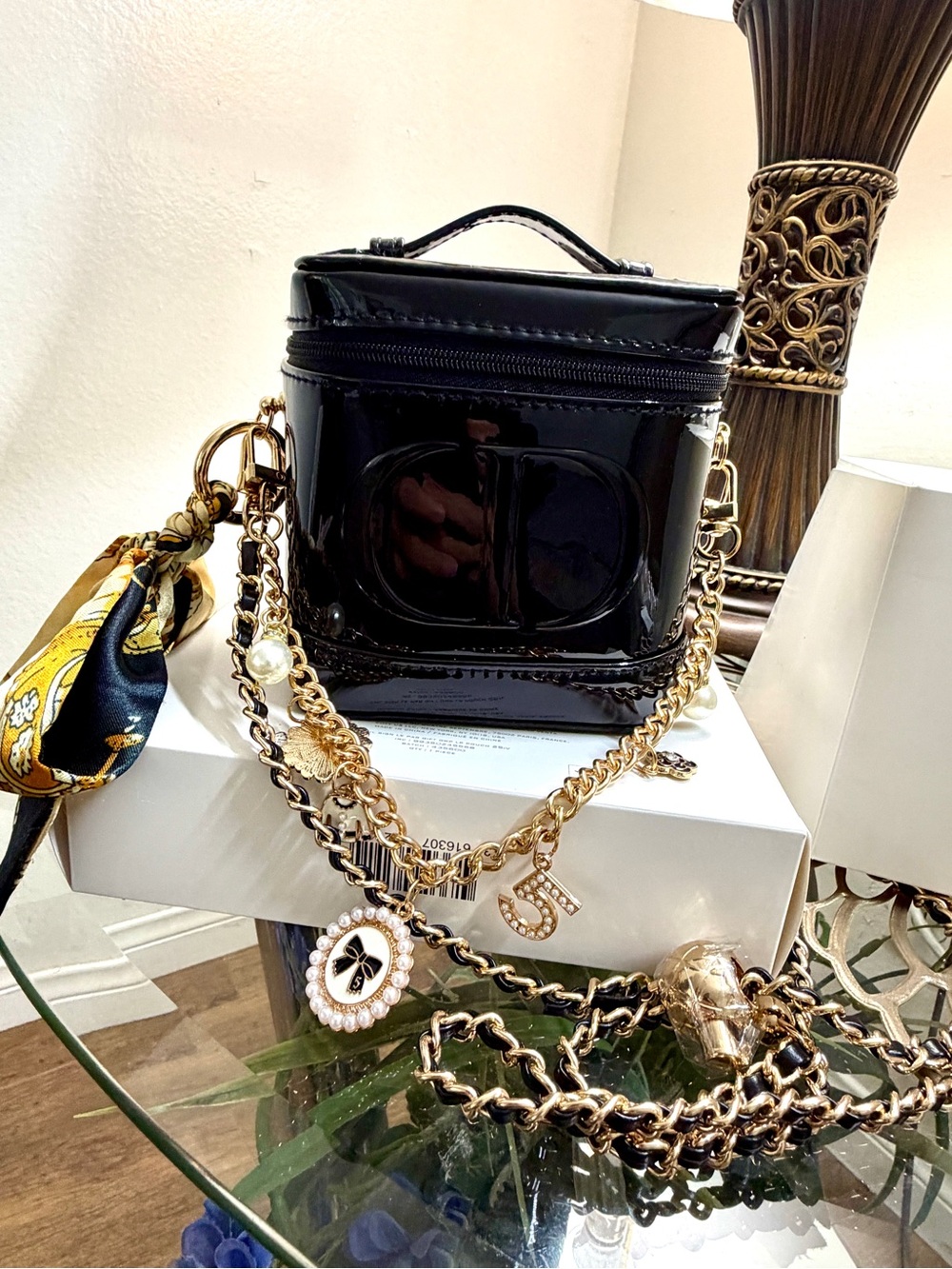 Dior Black vanity case
